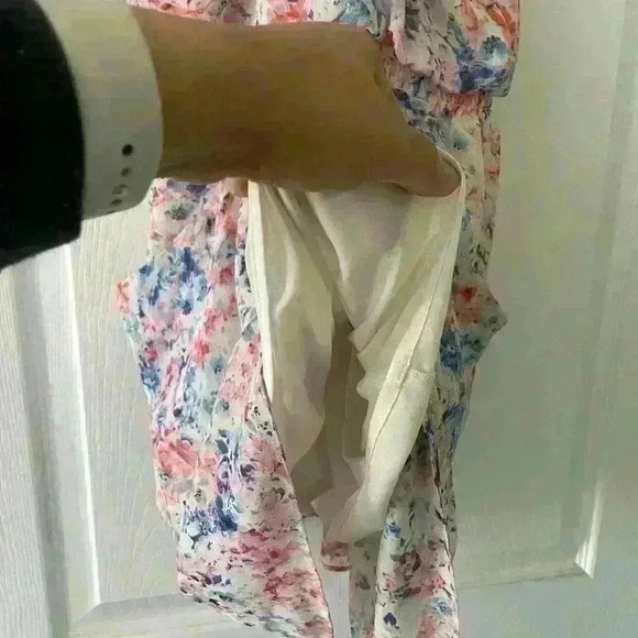 GUESS Multicolored Summer Dress With Inside Lining And Pockets- B14 - Picture 5 of 6